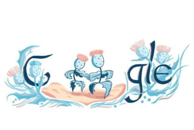 Today's Google Doodle celebrates St Andrew's Day (Photo: Google)