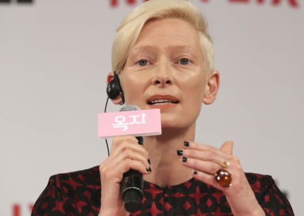 Actress Tilda Swinton. (AP Photo/Lee Jin-man)