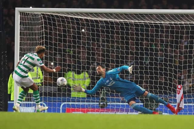 Scott Sinclair was abused as he stepped up to take a penalty in the Betfred Cup final. Picture: Getty