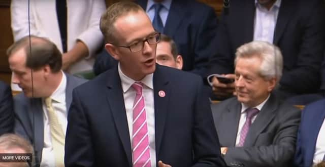 Borders MP John Lamont at Westminster.