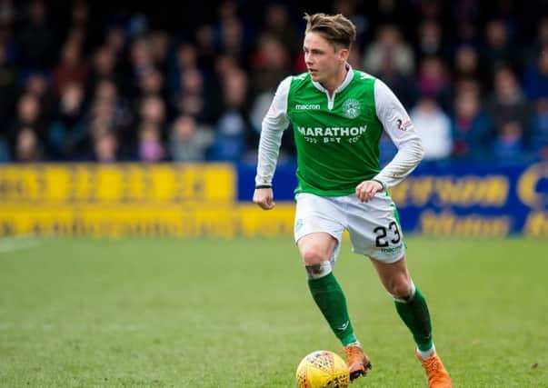 Scott Allan in action for Hibernian last season. Pic: SNS