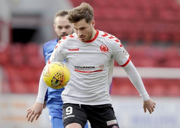 Clyde's David Goodwillie. Pic: Michael Gillen