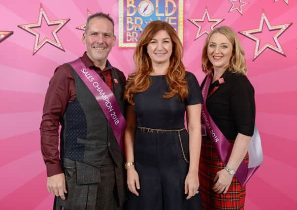 Mark and Lou Hannigan with Karen Braddy.