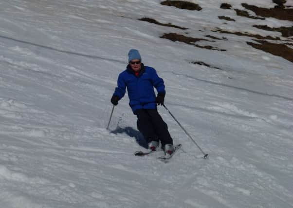 George Stewart, still sliding at the age of 98