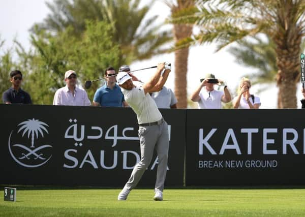 Dustin Johnson enjoyed a round of 61. Picture: Ross Kinnaird/Getty Images