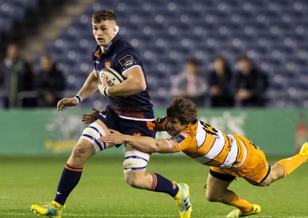 Magnus Bradbury in action for Edinburgh against Cheetahs in a Guinness PRO14 clash. Picture: