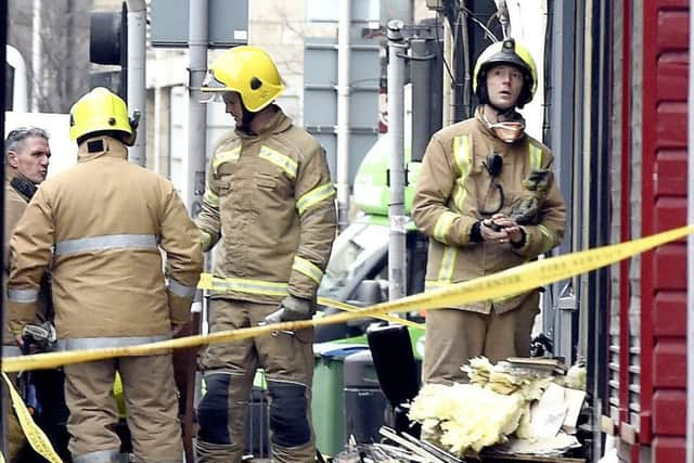 Firefighters of the Scottish Fire and Rescue Service. Picture: Lisa Ferguson