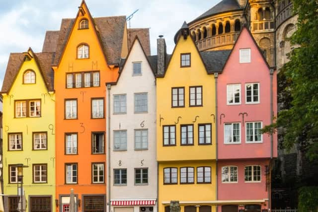 Old houses near Sankt Martin's church, Cologne