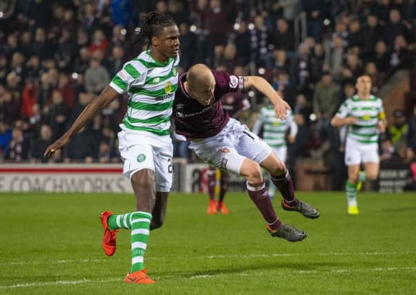 Steven Naismith suffered his knee injury in last months league clash with Celtic and has now been ruled out of action for two months. Picture: SNS.