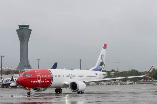 A Norweigan Boeing 737 Max 8 plane takes off from Edinburgh Airport. Picture: Ian Georgeson