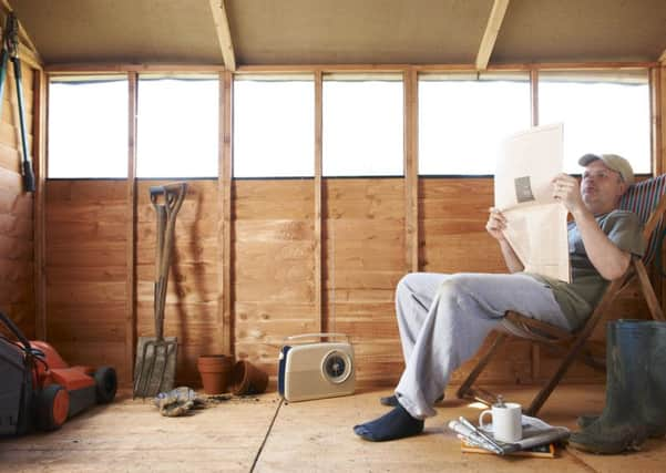 The traditional man shed has often been seen as a place of refuge.