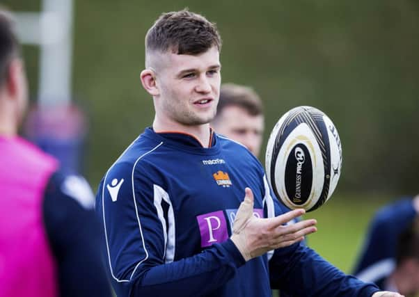 Edinburgh forward Magnus Bradbury. Picture: SNS/SRU.