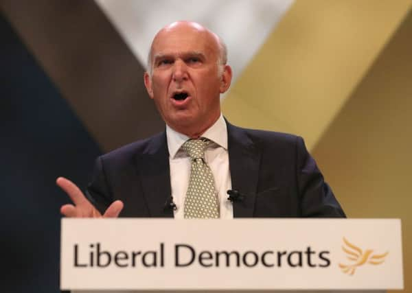 Sir Vince Cable. Picture: Daniel LEAL-OLIVAS / AFP)DANIEL LEAL-OLIVAS/AFP/Getty Images