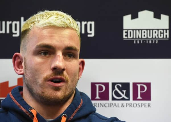 Edinburgh and Scotland centre Matt Scott was out for five months with concussion. Picture: Paul Devlin/SNS