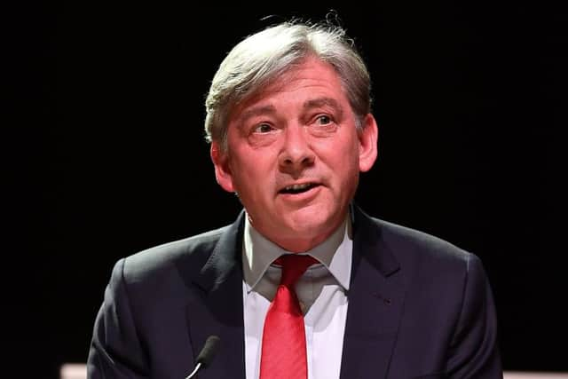 Scottish Labour Party Leader, Richard Leonard addresses the Scottish Trade Union Congress. (Photo by Jeff J Mitchell/Getty Images)