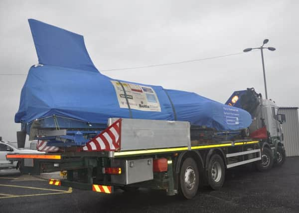 The Bluebird K7 on Bute last year. Photo kindly supplied by Loch Fad Fisheries.