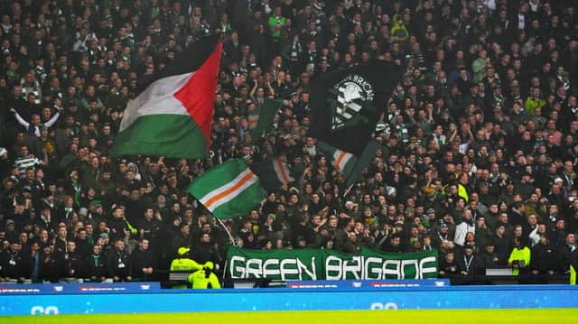 Celtic fans at Hampden. Picture: SNS Group