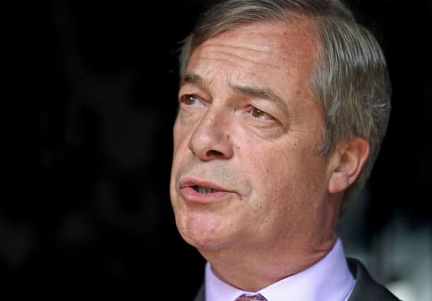 Nigel Farage was speaking in Edinburgh on Friday