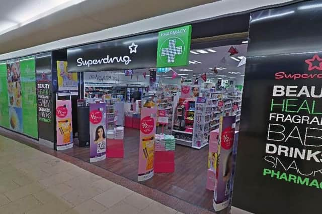 The incident took place at the Superdrug in Overgate Shopping Centre, Dundee. Picture: Google Map