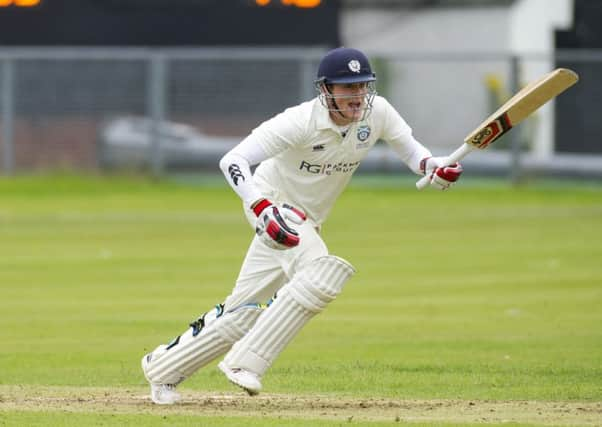 Michael Leask embarked on an unbroken century stand with Chris Greaves to help Forfarshire to victory. File picture: Donald MacLeod