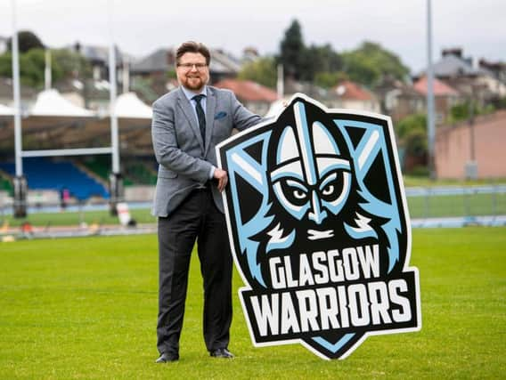 The new Glasgow Warriors badge.