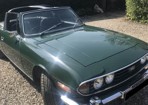 Murdo Fraser's pride and joy - his 1972 Mark 1 Triumph Stag