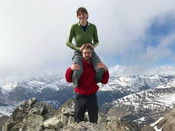 The couple before the bear attacked.