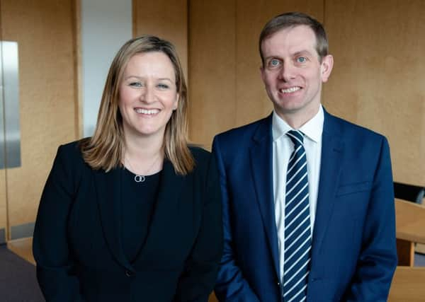 Turcan Connell managing partner Gillian Crandles alongside incoming chairman Alexander Garden. Picture: Julie Broadfoot