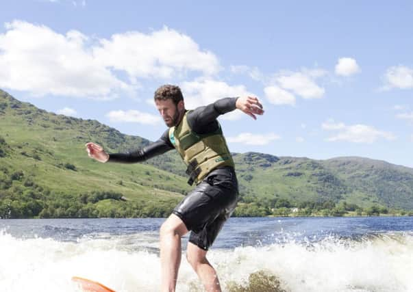 Loch Lomdon was perfect for watersports.