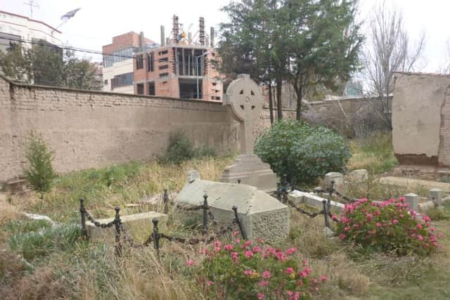 The Celtic cross marks the grave of Andrew Penny  Jnr, the nephew of the Silver King. Originally from Aberdeenshire, he made his own fortune mining in Bolivia. PIC: Contributed.