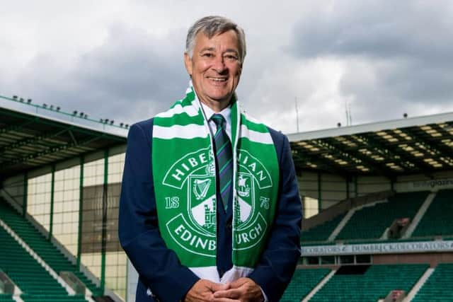 The new majority shareholder of Hibs, Ronald Gordon.