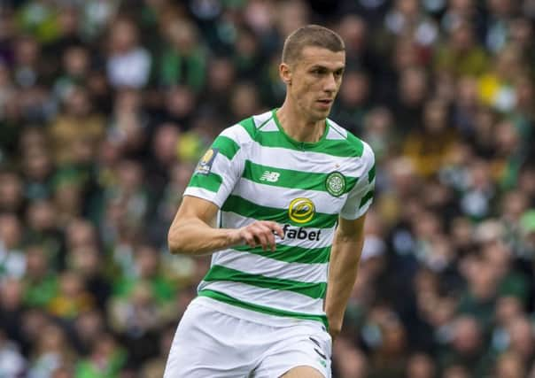 Jozo Simunovic was sent off against St Gallen. Picture: SNS.