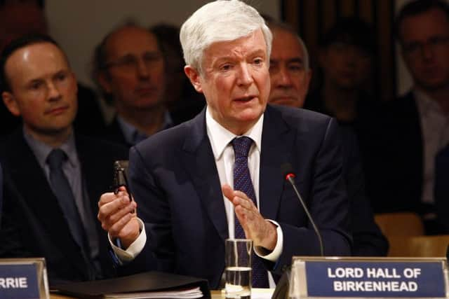 Lord Hall reckons the public backs salaries like Alan Shearers £440,000 (Picture: Andrew Cowan/Scottish Parliament)