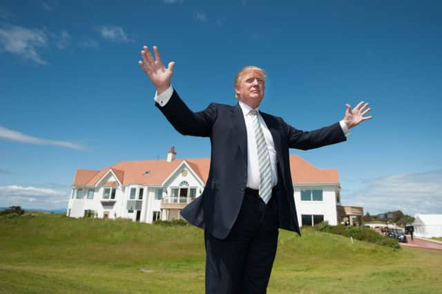 Donald Trump at Trump Turnberry (Picture: John Devlin)