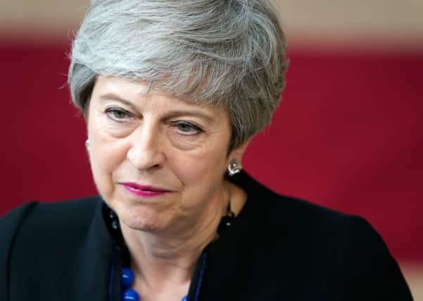 Theresa May's last big speech was a defence of liberal democracy (Picture: Kenzo Tribouillard/AFP/Getty Images)