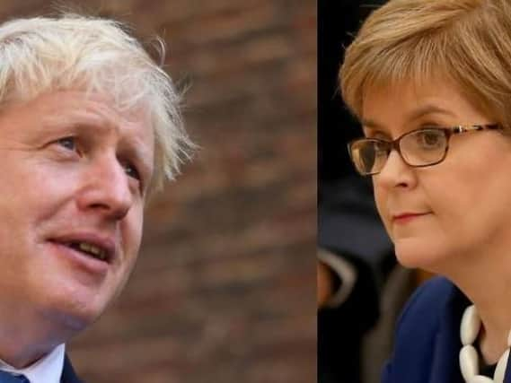 Boris Johnson and Nicola Sturgeon. Picture: PA