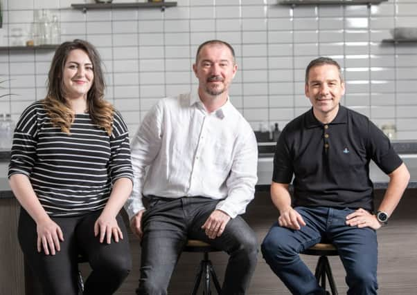 From left: MBNs Bethany Rodgers-Rintoul, Rob Huggins, and chief executive Michael Young. Picture: contributed