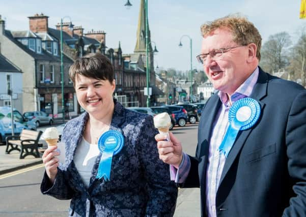 Ruth Davidson calls David Mundell her work husband. Picture: TSPL