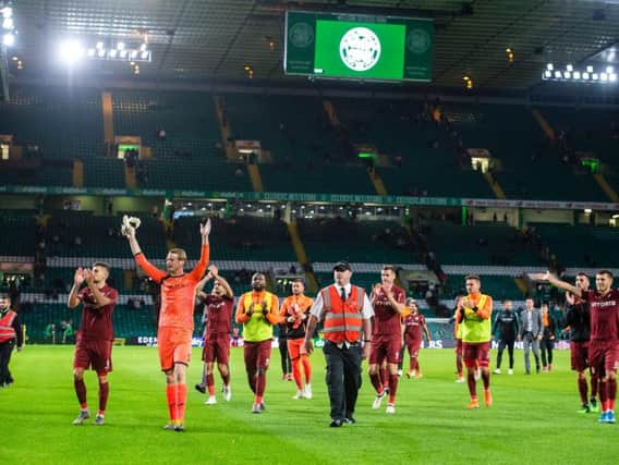 Cluj celebrate a famous win. Picture: SNS