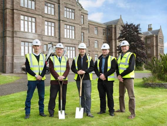 From left: Richard Milne and John Milne from FM Group, Craig Bruce from Pert Bruce, Dave Stewart from Sunnyside Estate and Jamie Pert from Pert Bruce. Picture: Contributed