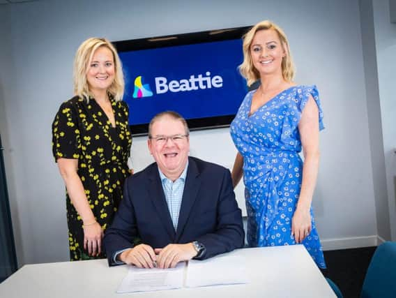 From left: Joanne Spence, David McCavery and Laurna Woods. Picture: Roddy Scott