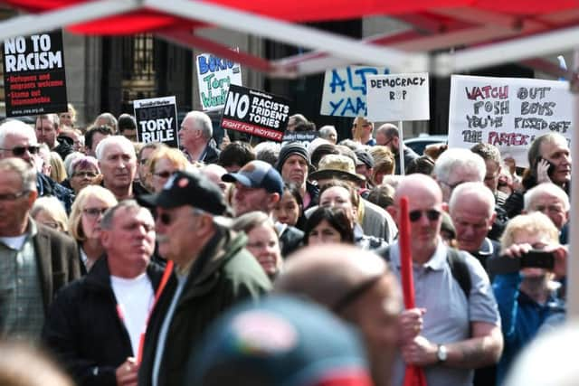 Thousands gathered in Glasgow