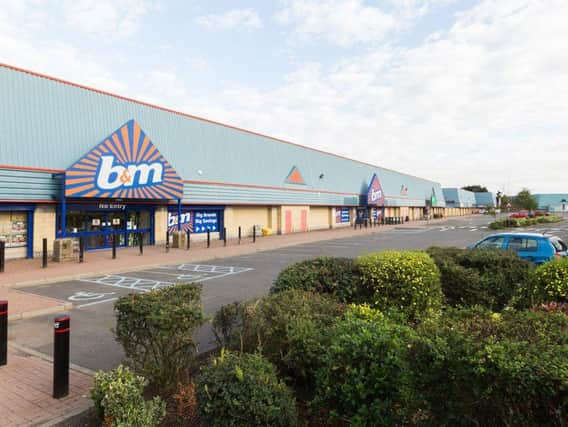 St Catherine's Retail Park where the fire burned through a Pets at Home store and part of the B&M building