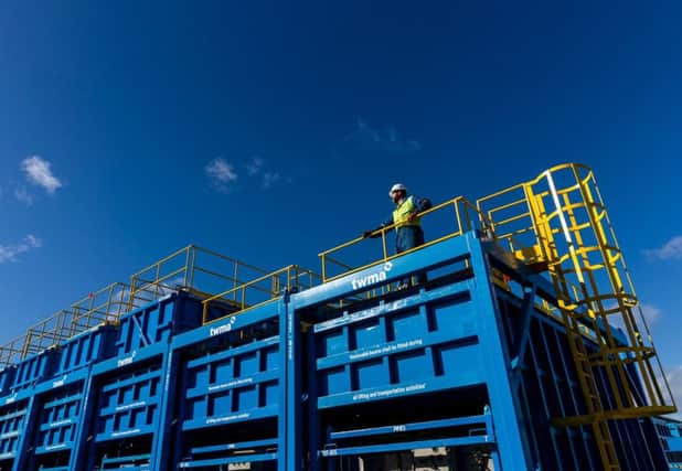 TWMA equipment at the Torry Base In Aberdeen before it is loaded out to go offshore. Picture: Ross Johnston/Newsline Media