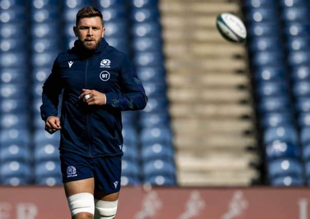 Ryan Wilson goes through his captain's run at BT Murrayfield ahead of Friday night's match against Georgia. Picture: Craig Williamson/SNS Group/SRU