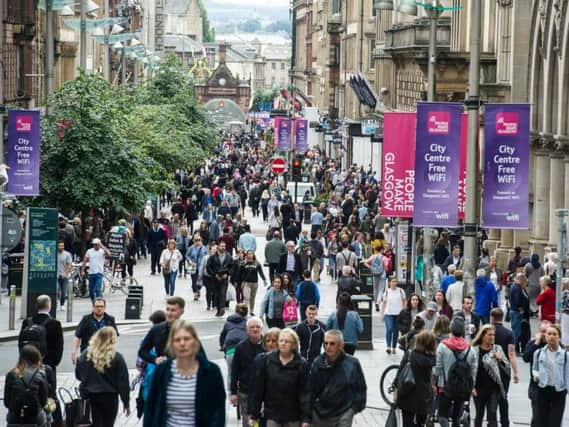 Glasgow city centre. Picture: TSPL