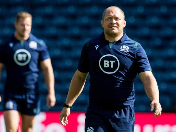 WP Nel, right, and Allan Dell are confident Scotland can match the Irish scrum. Picture: Getty Images