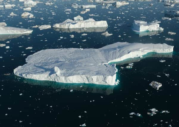 Icebergs float in Disko Bay near Ilulissat, Greenland. PIC: Sean Gallup/Getty Images