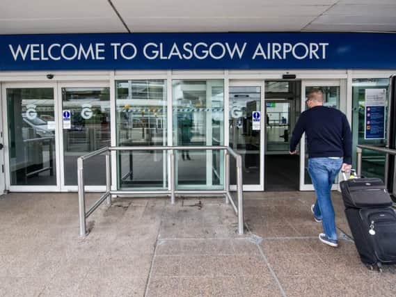 Flights were due to leave from Glasgow Airport. Picture: John Devlin