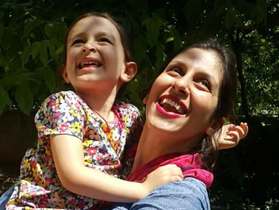 Nazanin Zaghari-Ratcliffe with her daughter Gabriella